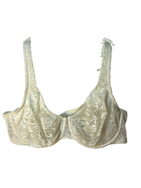 Cacique white lace un-padded wired bra 46C